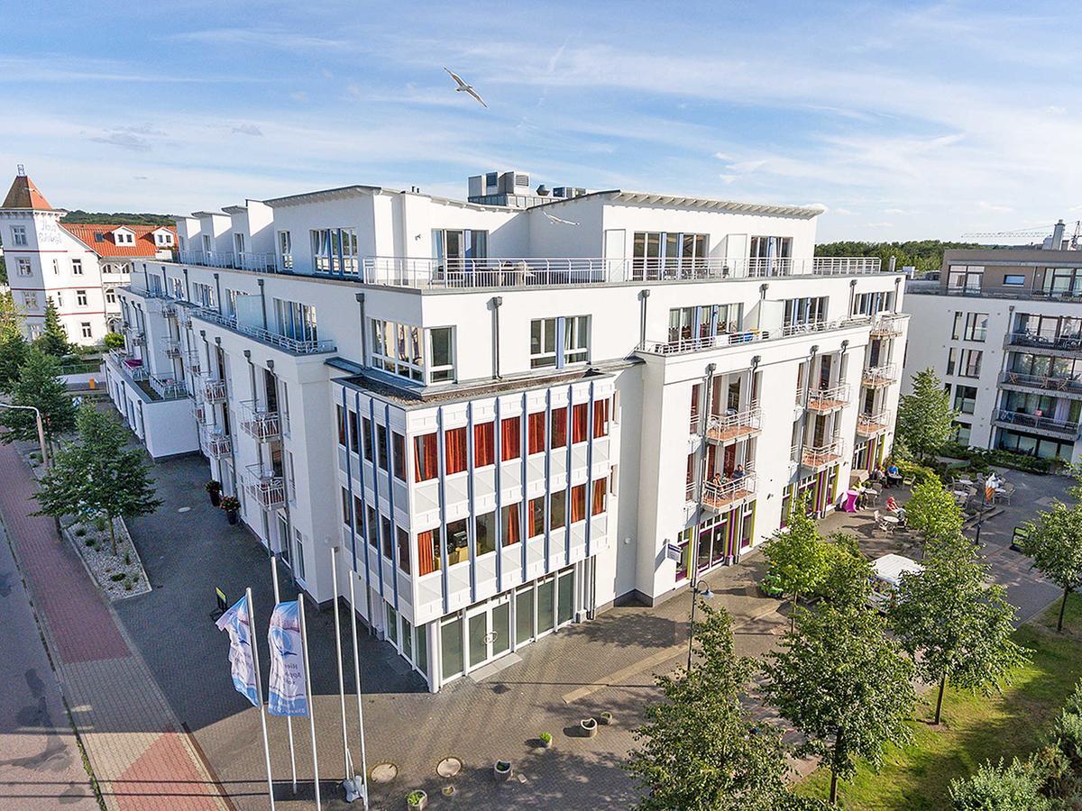 Ferienwohnung Residenz bel-vital F407 WG 21 mit Balkon und seitlichem Meerblick Ostseebad Ostseebad Binz Exterior foto